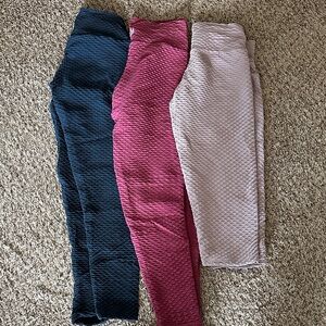 3 pairs of croco skin booty by brabants leggings